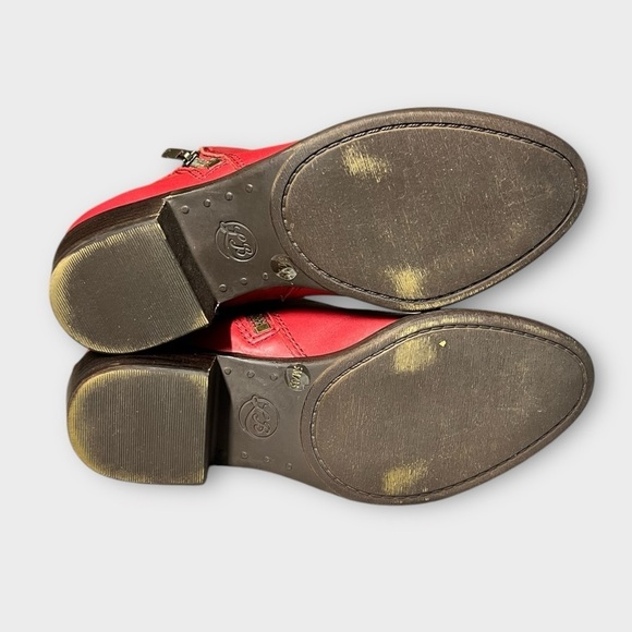 🌻Lucky Brand Leather Basel Bootie Ankle Boots Size 5 - Picture 10 of 11